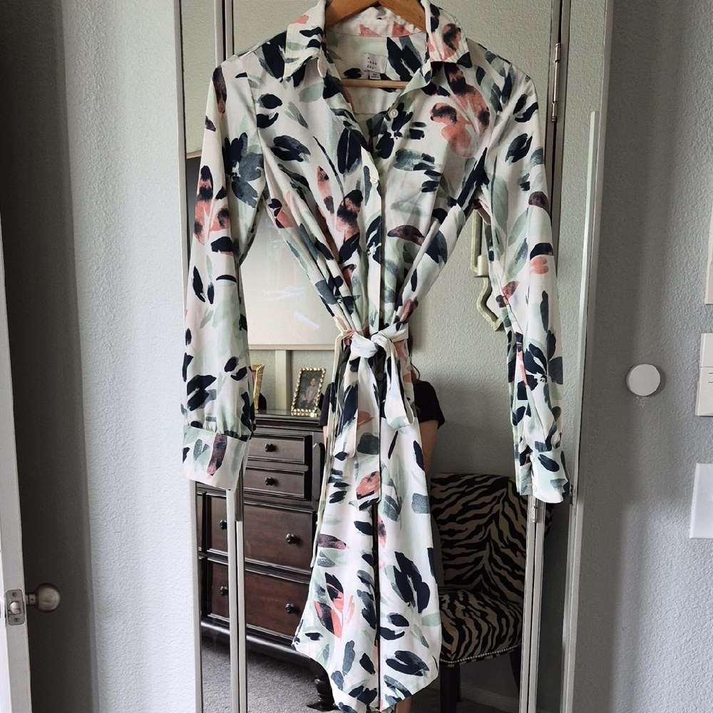 A New Day Floral Button-Up Blouse
